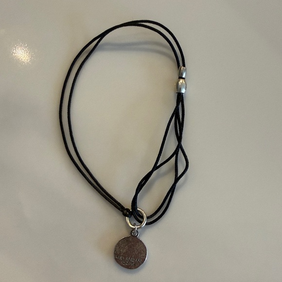 Alex and Ani Silver Tropical Coconut Cocktail Charm Black Cord Bracelet 2016 - Picture 4 of 5